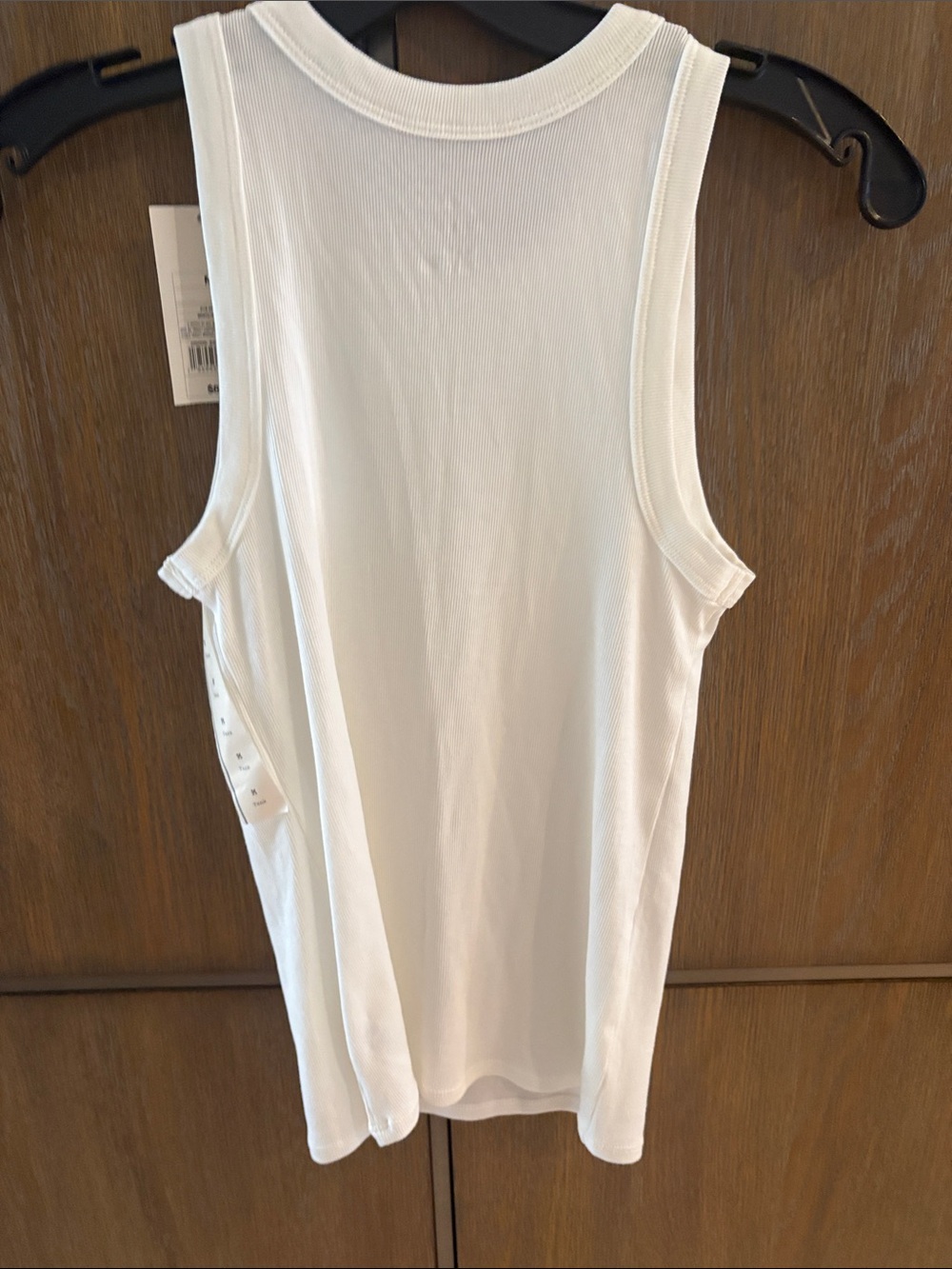 Target Cream Ribbed Tank Top - Picture 5 of 5